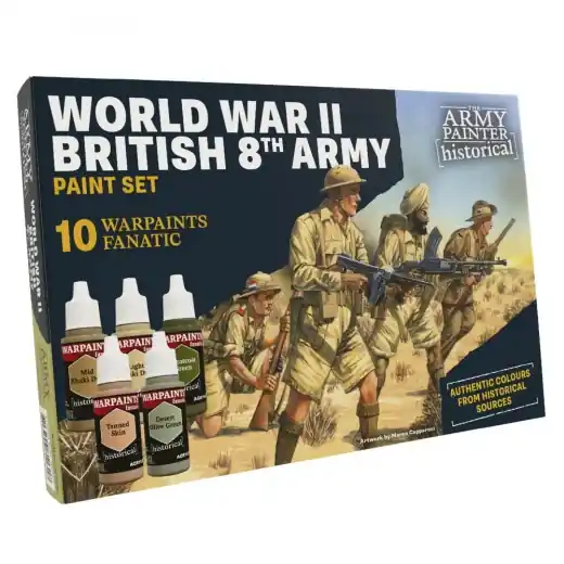 Army Painter Historical - World War II British 8th Army Paint Set - Enkel retur