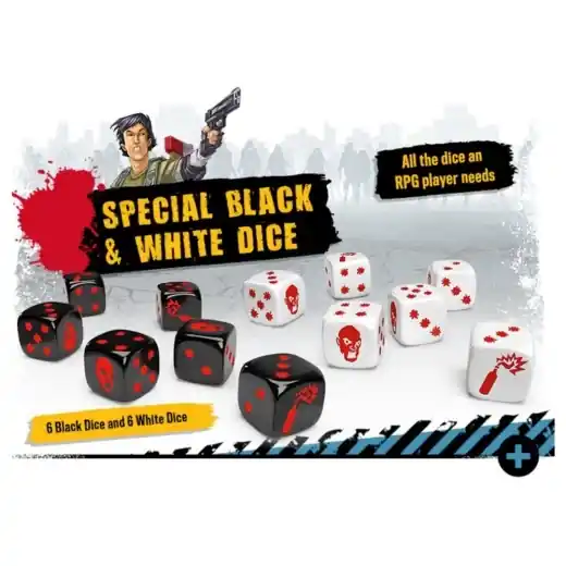 Zombicide 2nd Ed Special Black & White Dice (Exp.) | Bra pris just nu