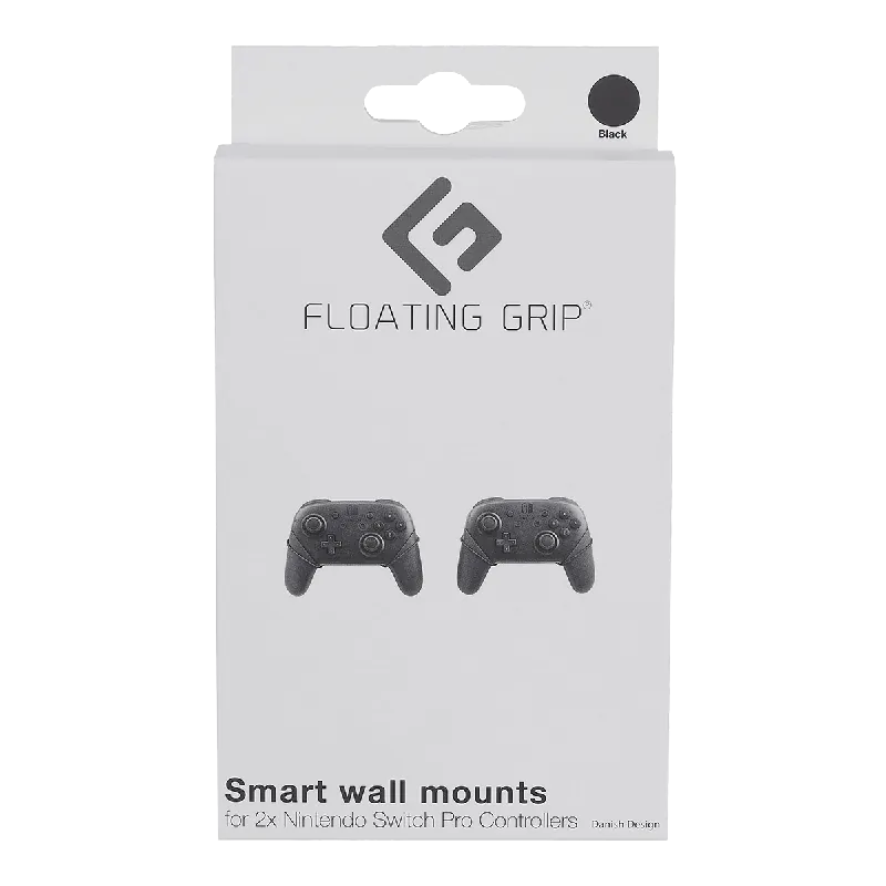 Nintendo Switch Pro Controller wall mount by FLOATING GRIP®, Black - Köp online