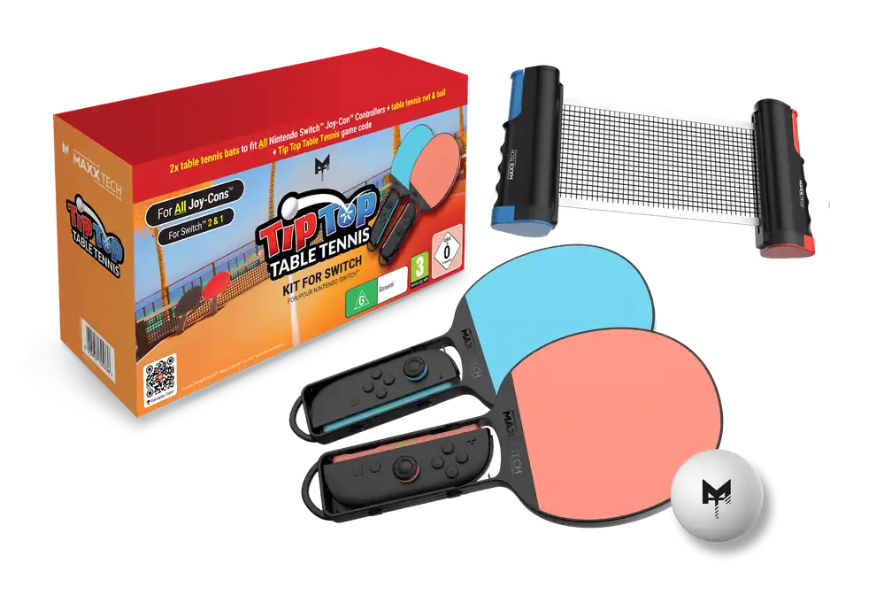 Maxx Tech Tip Top Table Tennis Kit - Nintendo Switch 2 & Nintendo Switch | Fyndpris