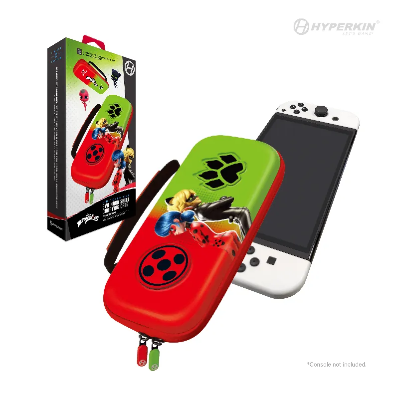 Precis inkommet | Hyperkin Official Miraculous Hard Carrying Case - Switch/Lite/Oled (Bug & Cat)