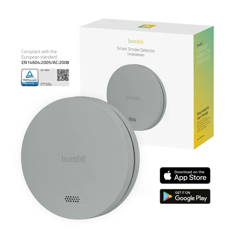 Hombli - Smart Smoke Detector Grey | Sänkt pris