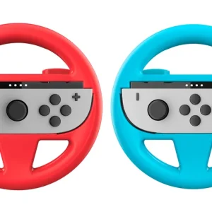 NACON - Wheel Duo Pack for Nintendo Switch II – 2 Joy-Con™ Wheels in Red and Blue - Bara denna vecka