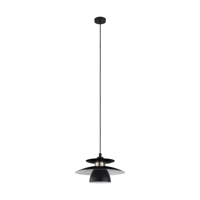 EGLO BRENDA Pendellampa – Svart & Satinnickel – Ø32 cm - Endast idag