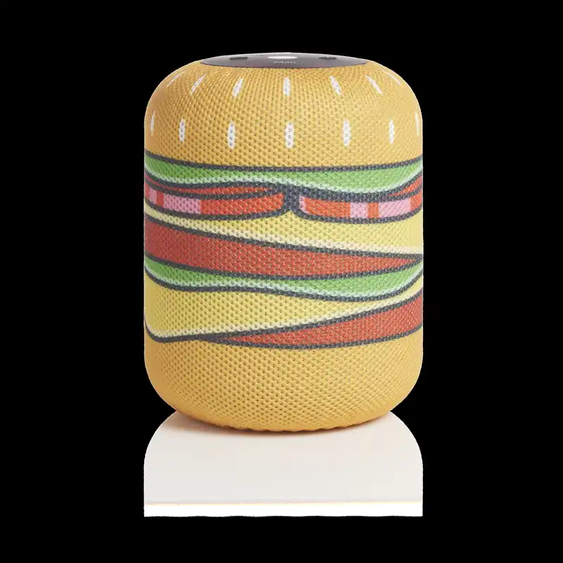 Bara idag | Mustard - Burger Speaker - 10 cm