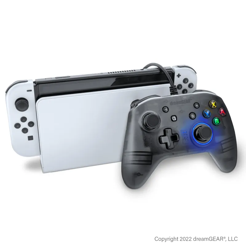 Dreamgear, Shadow Wired Controller For Nintendo Switch & Oled - Professionell kvalitet