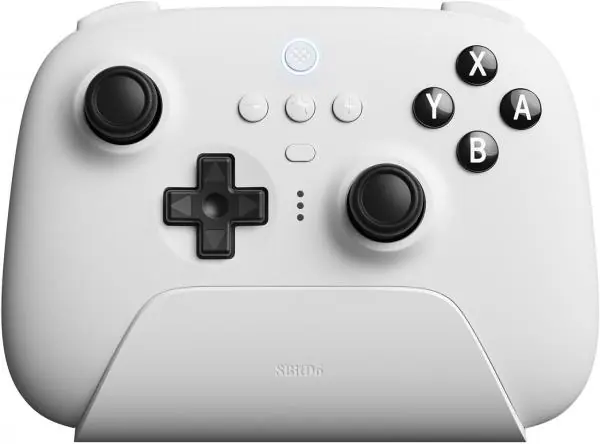 Snabb leverans | 8BitDo Ultimate BT Pad White w Charging Dock, Switch, PC & Android (DEMO EX)