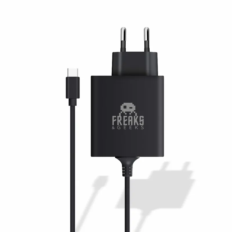 Så länge lagret räcker - Freaks And Geeks - AC adapter for Nintendo Switch 2 - 30W - Black