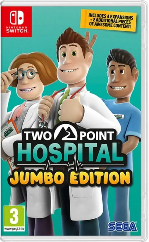 Two Point Hospital (Jumbo Edition) (Special Edition) - Nintendo Switch - Begränsat lager