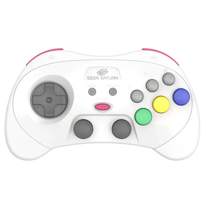 Retro-Bit - SEGA Saturn PRO Controller - White | Erbjudande
