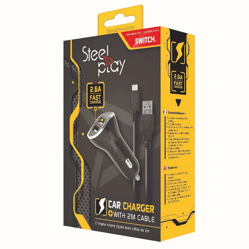 Favorit | Steelplay Nintendo Switch Car Charger X2 USB Ports