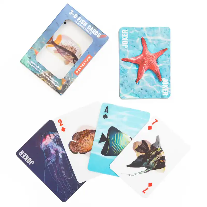 Kikkerland - Fish 3D Cards | Rabatter