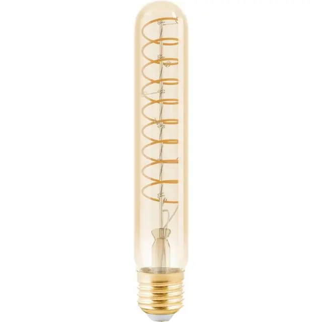 EGLO E27 T30 Deco Spiral LED-lampa - 4W 180LM 1600K Dimbar - Amber - Rekommenderas