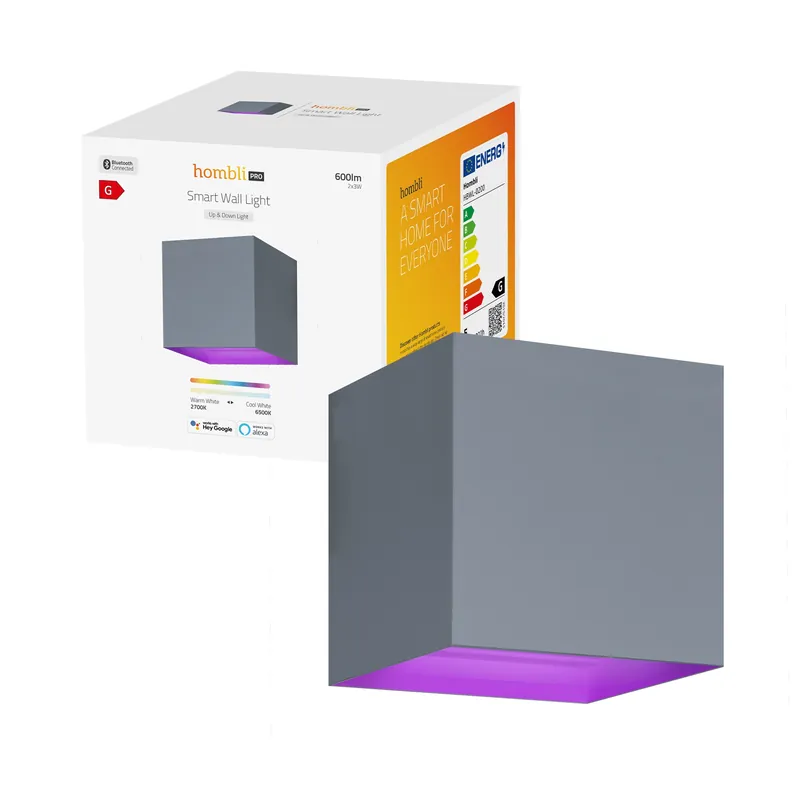 Bra pris - Hombli - Smart Outdoor Wall Light V2, Grey