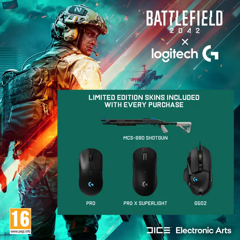 Logitech - G PRO Wireless Gaming Mouse +Battlefield PC SKIN bundle | Köp online