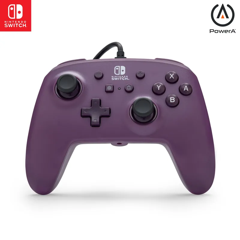 Nyhet i sortimentet | PowerA - Förbättrad Trådbunden Handkontroll för Nintendo Switch - Galaxlila