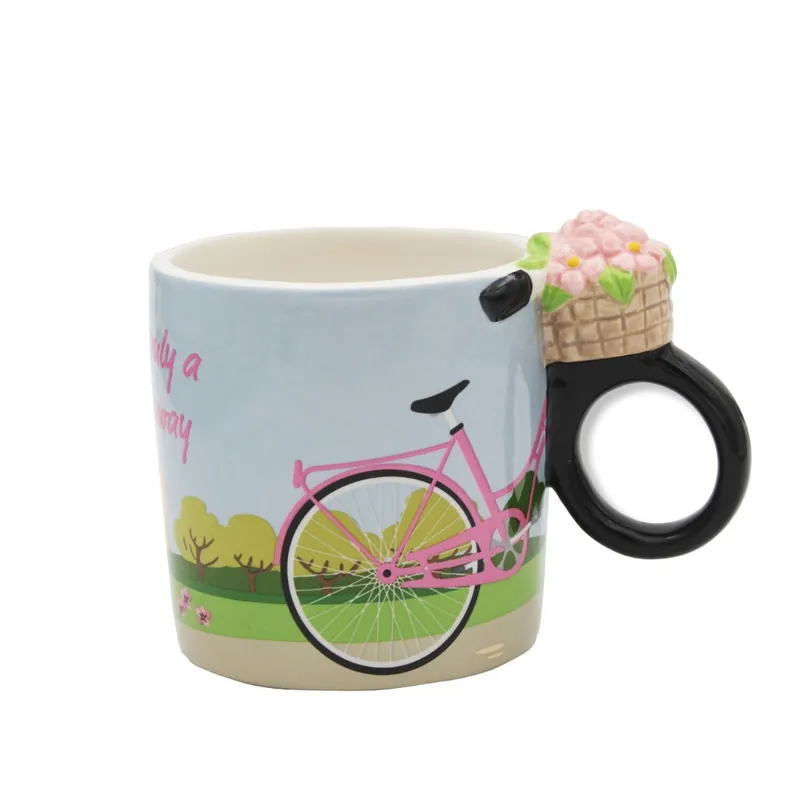 Endast denna vecka - Winkee - City Bike Mug - Pink, Blue, Green