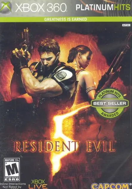 Resident Evil 5 (Platinum Hits) (Import) - Xbox 360 | Rabatter