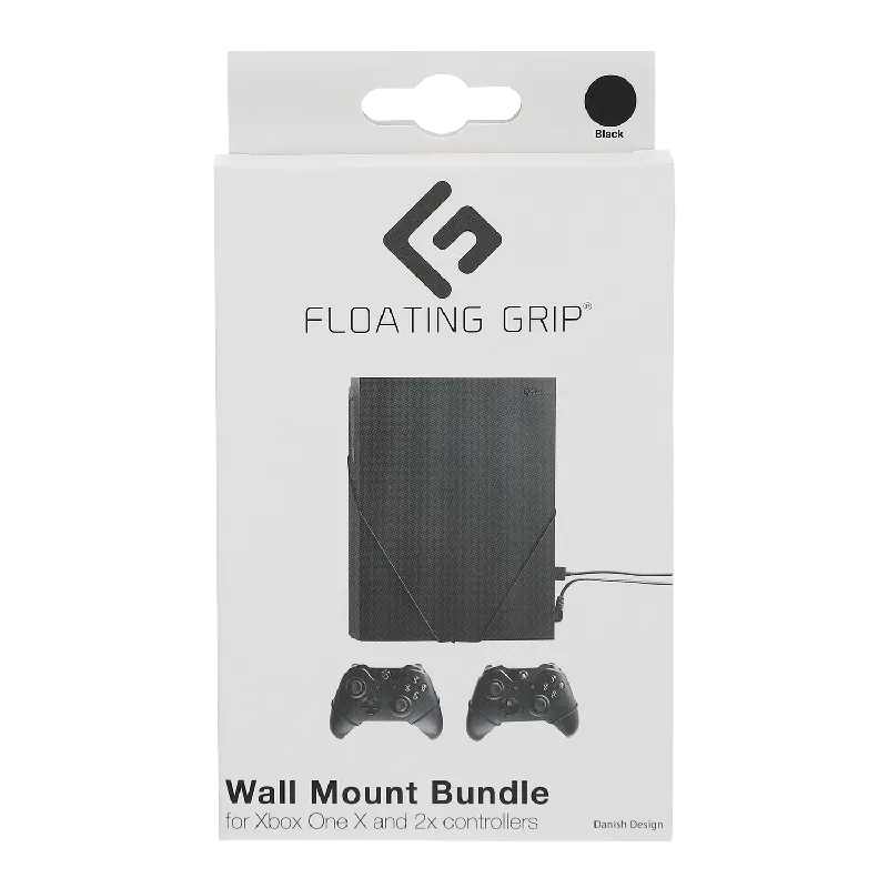 Extra bra pris | Floating Grips Xbox One X and Controller Wall Mounts - Bundle (Black)