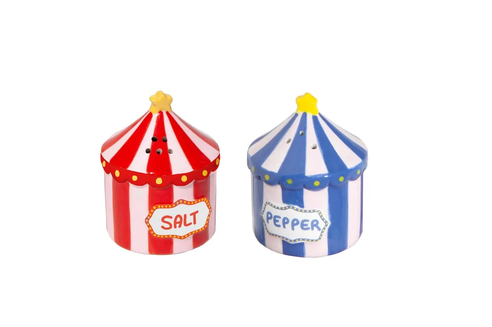Expressleverans | Doiy - Salt and Pepper Set - Funfair - Red, Blue, White, Yellow