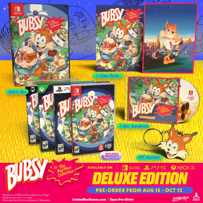 Erbjudande | Bubsy in The Purrfect Collection - Deluxe Edition (Limited Run) (Import) - Nintendo Switch