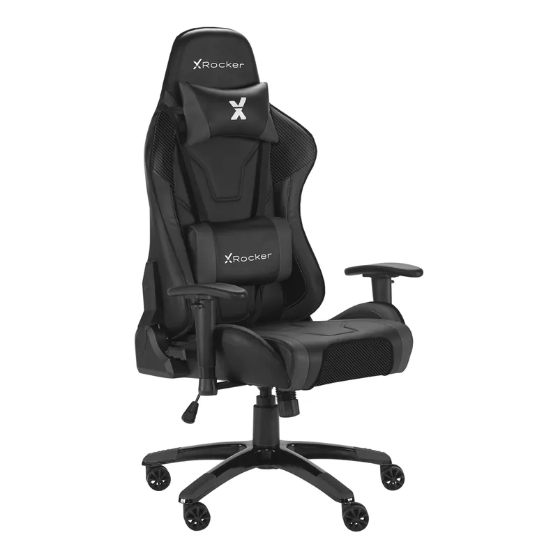 XROCKER AGILITY SPORT ESPORT PC OFFICE GAMING CHAIR - CARBON BLACK | Spara nu