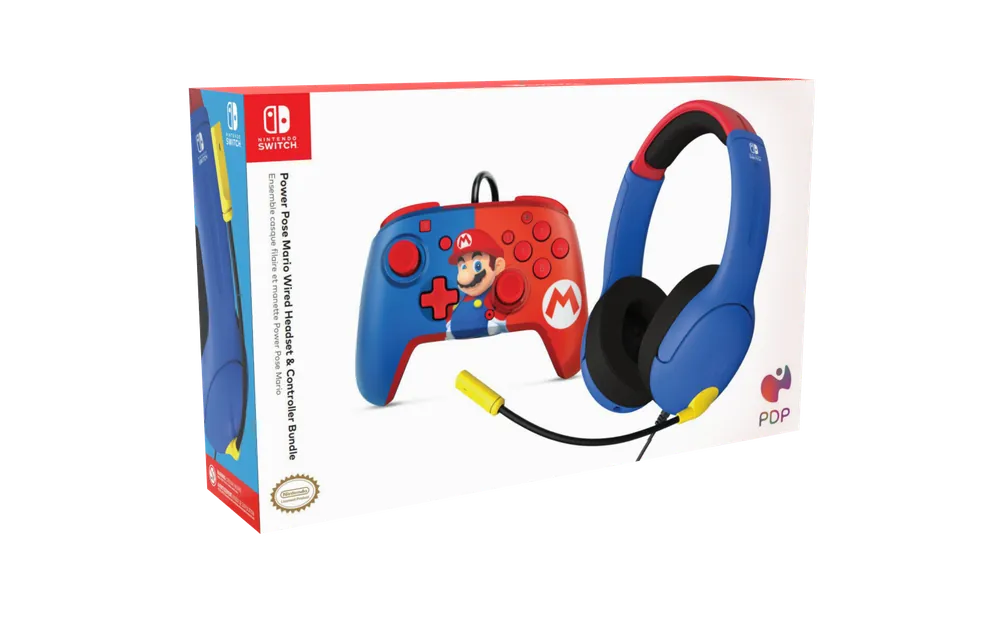 Mario bundle - Airlite Headset & Mario Power Pose Controller - Prissänkt