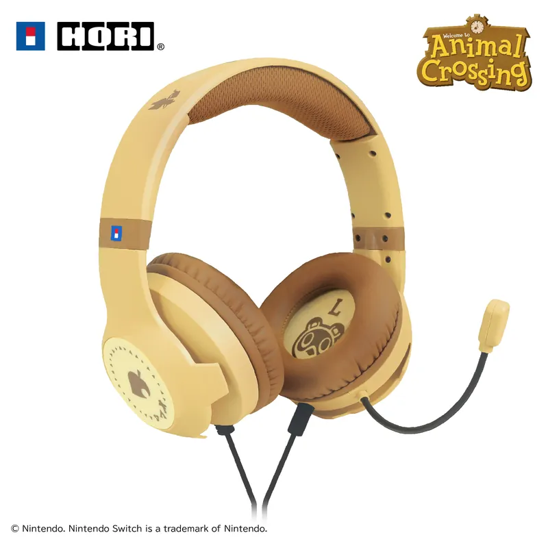 HORI - Gaming Headset - Animal Crossing Brown - Nintendo Switch 2 - Köp nu