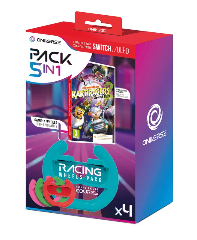 Sista dagarna - Oniverse Nsw Bundle Ciab Nickelodeon Kart Racers 2 Grand Prix + 4 Wheels
