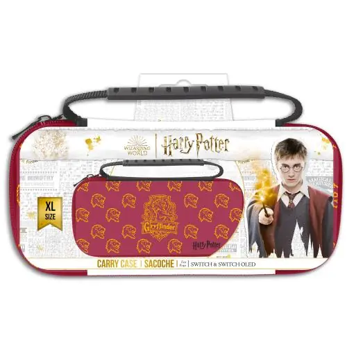 Freaks And Geeks - Harry Potter - XL Case for Switch and Switch Oled - Red - Gryffindor | Snabb leverans