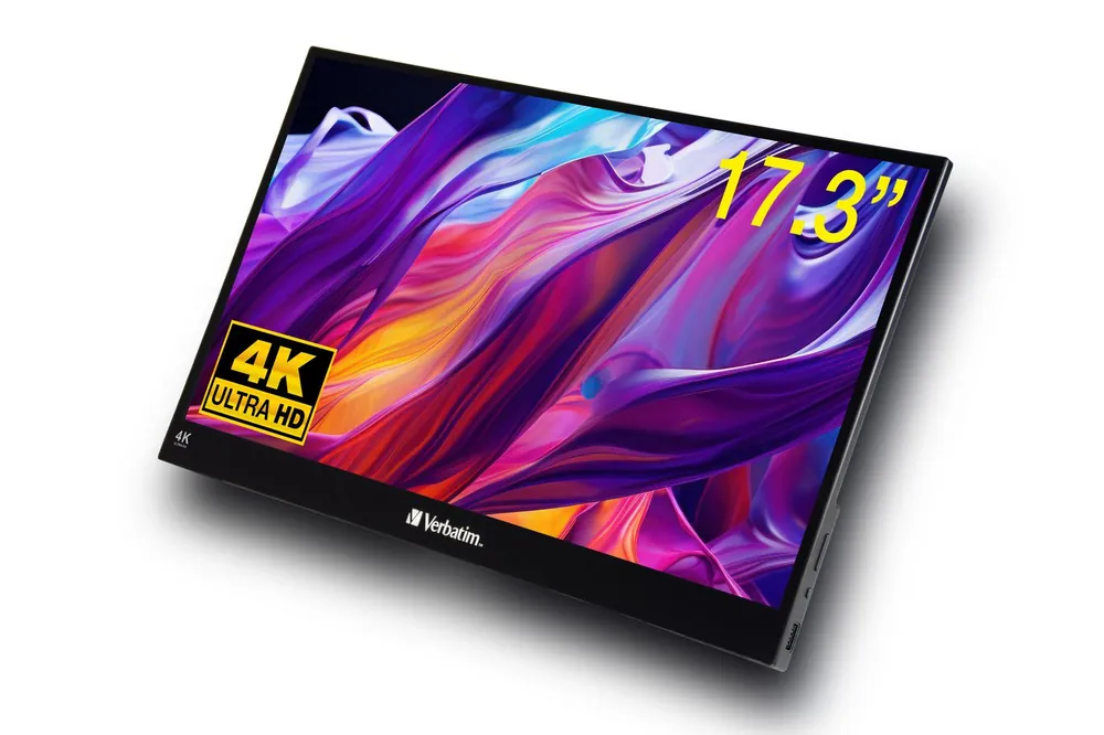 Verbatim - PMT-17-4K Portable Touchscreen Monitor 17.3" 4K Ultra HD Metal Housing | Begränsat antal