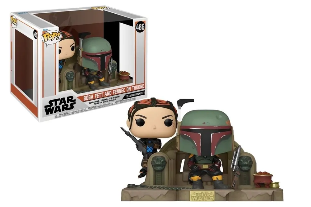 Funko POP! Star Wars Mandalorian - Boba Fett And Fennec On Throne | Skaffa nu