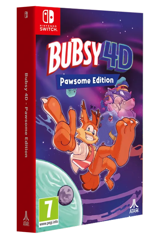 Begränsat lager - Bubsy 4D - Pawsome Edition - Nintendo Switch