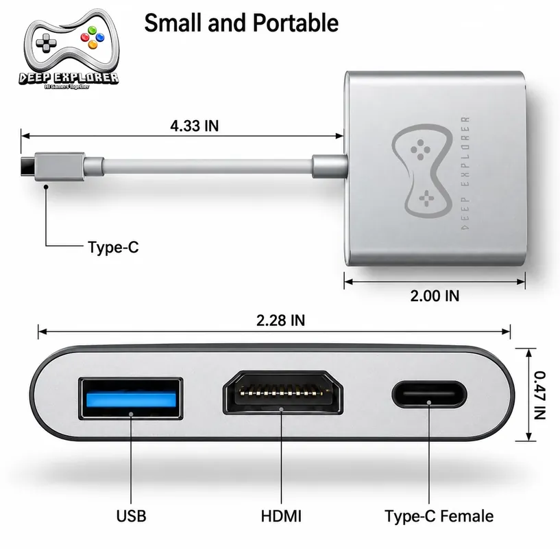 Deep Explorer - TV Dock Station Pro (Multi Compatible) - Finns tillgänglig