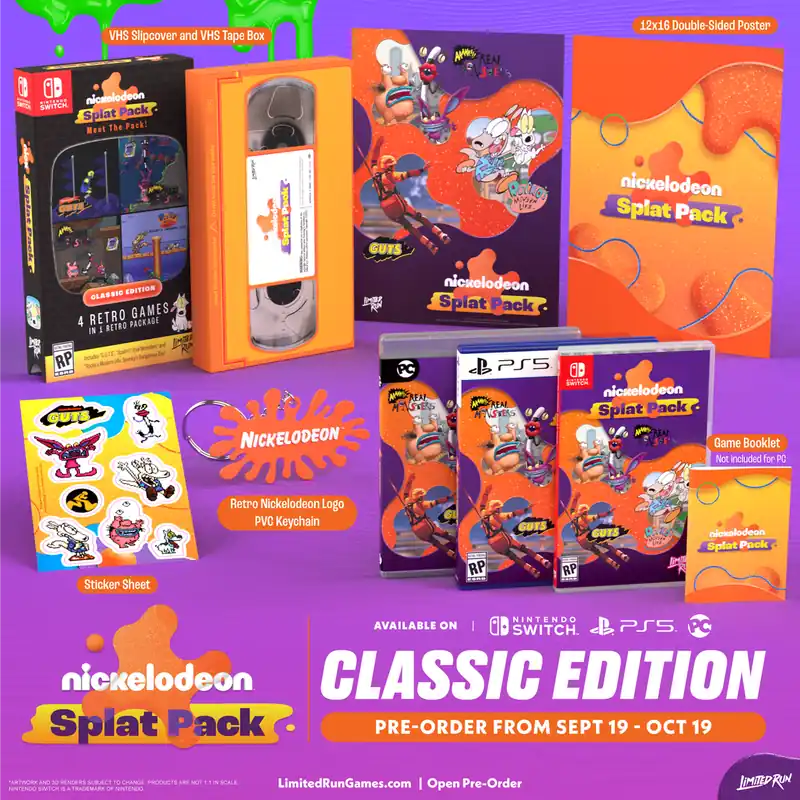 Nyhet hos oss - Nickelodeon Splat Pack - Classic Edition (Limited Run) (Import) - Nintendo Switch