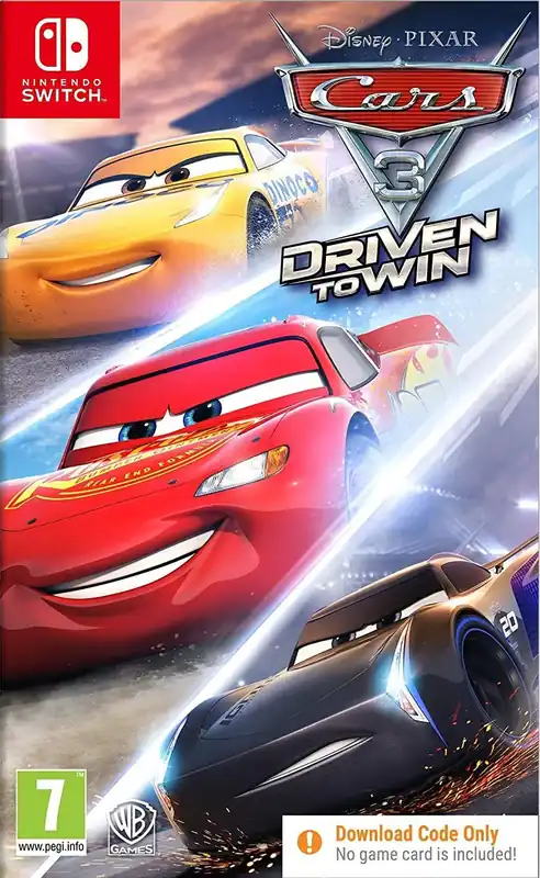 Få kvar i lager - Cars 3 Driven to Win (Code In Box) - Nintendo Switch