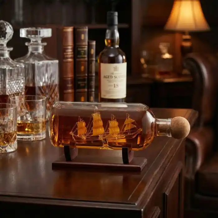 Mikamax - Ship In A Bottle Decanter | Superpris