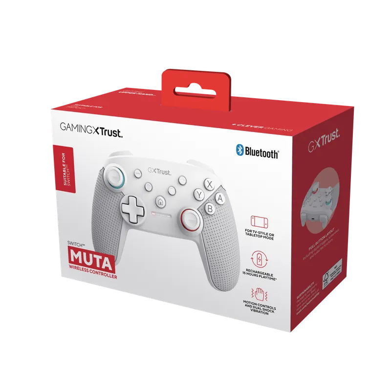 Trust - GXT1246W MUTA BT CTRL NSW - White - Bra pris just nu
