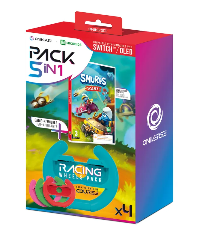 Kampanjpris - Oniverse 4 wheels + Smurfs Kart (Code in Box) - Nintendo Switch