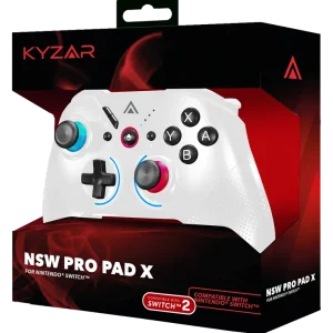 Kyzar Switch PRO Controller - White - Klar att skickas