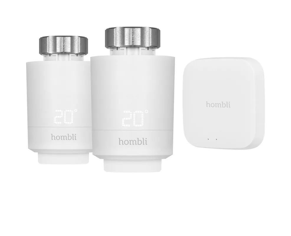 Endast denna vecka - Hombli - Smart Radiator Thermostat Starterkit (2+BT Bridge)