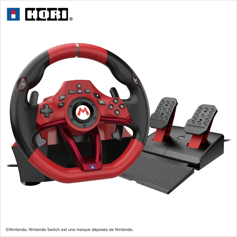 HORI - Mario Kart Racing Wheel Pro DELUXE - Red - 11 inches (28 cm) | Nyligen lanserat
