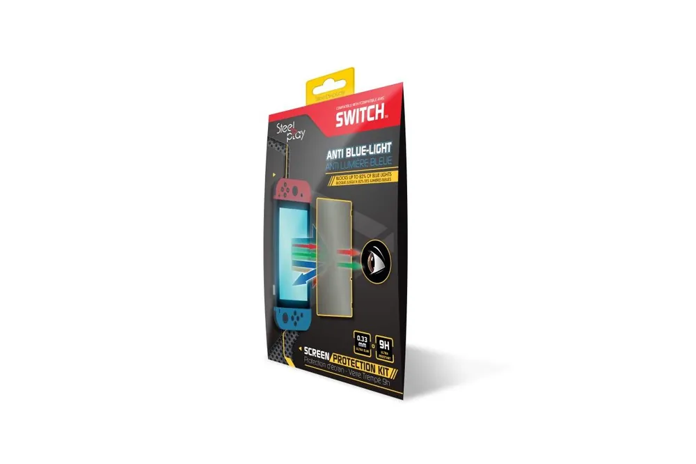 Precis tillagt - Steelplay Screen Protection Kit 9H Anti Blue-Light Tempered Glass - Switch