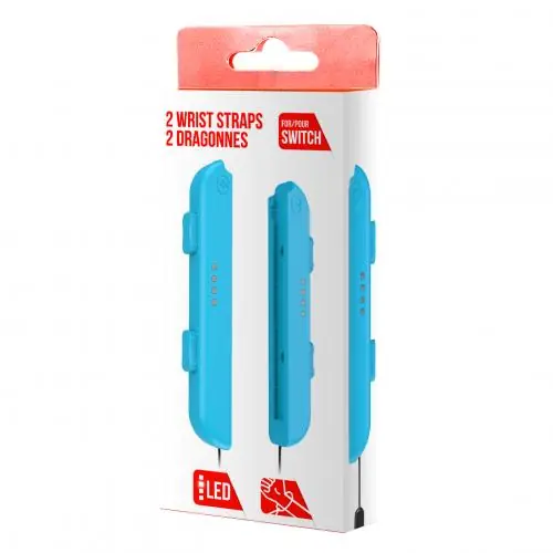 Freaks And Geeks - Pair of Joy-Con Hand Wrist Straps Blue - Spara mer