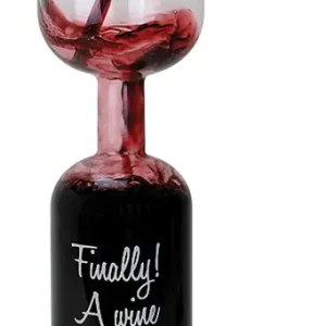 Endast denna vecka - Winkee - Wine bottle glass - 0.75-liter