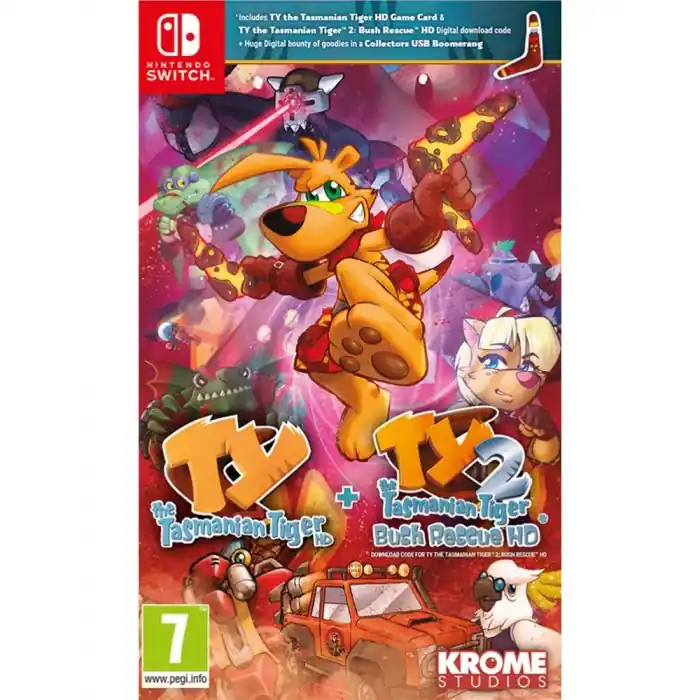 Mycket uppskattad - TY The Tasmania Tiger HD + TY The Tasmania Tiger HD 2 Bush Rescue HD Bundle - Nintendo Switch