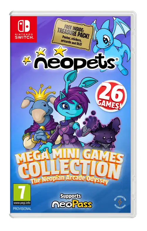 Neopets Mega Mini Games Collection - The Neopian Arcade Odyssey (Day 1 Edition) - Nintendo Switch - Premium