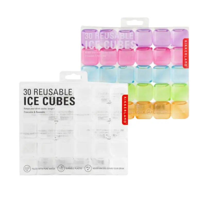 Clear Reusable Ice Cubes 2X30 Pcs - Bundle - Nyhet