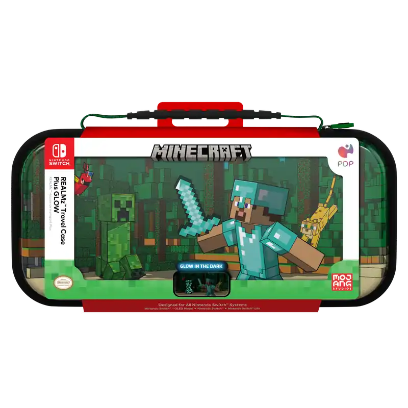 PDP Travel Case Plus GLOW - Minecraft Forest Battle - Mycket efterfrågad