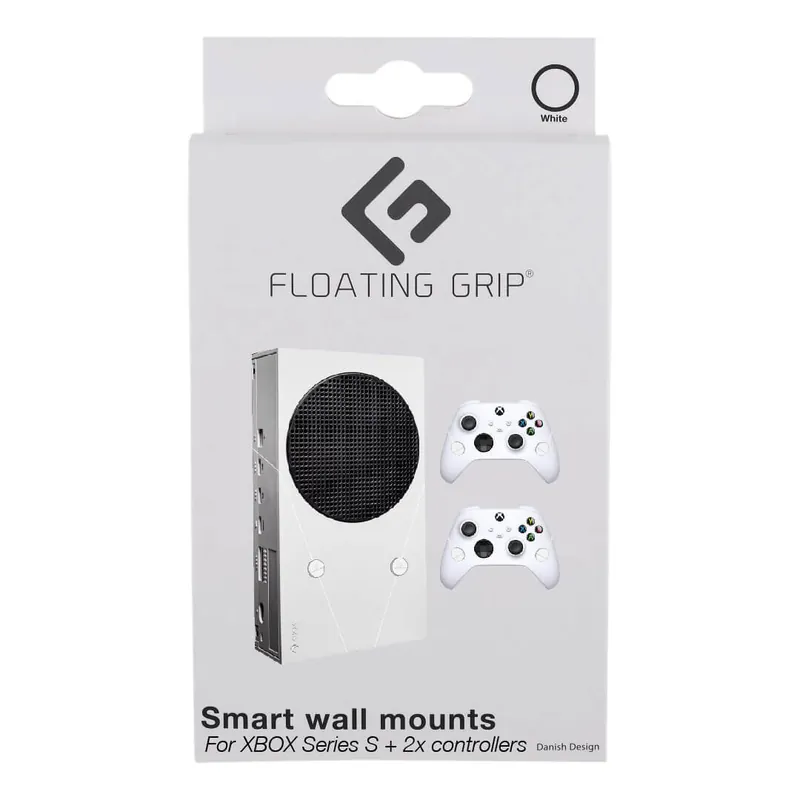 Klar att skickas | Floating Grip Xbox Seriex S Wall Mount - Bundle White